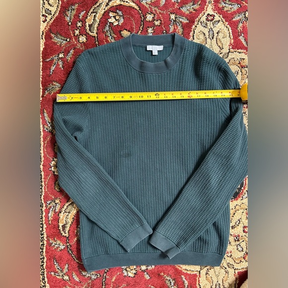 COS Forest Green Waffle Knit Cozy Sweater - Size M - Picture 5 of 8